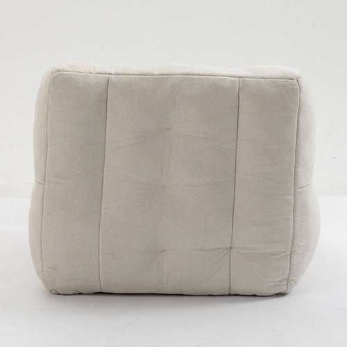 Orin™ Velvet Bean Bag Chair – Cream