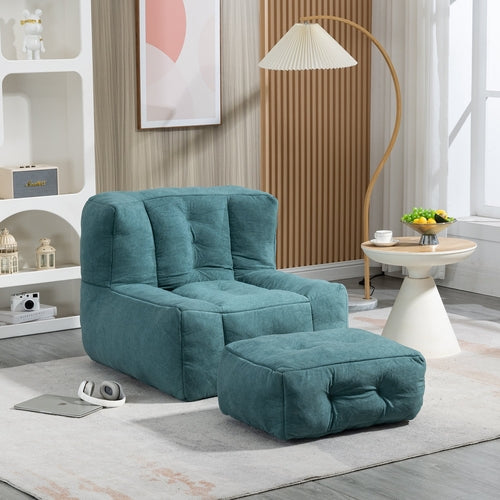 Orin™ Velvet Bean Bag Chair – Green