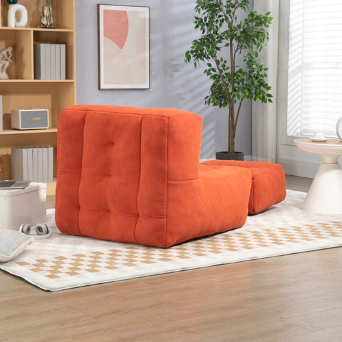 Orin™ Velvet Bean Bag Chair – Fire