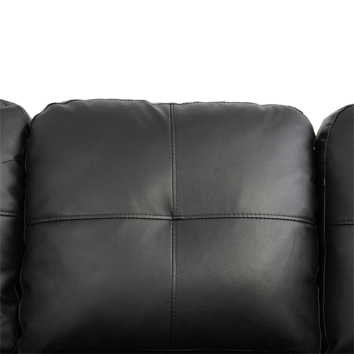 Convertible L-Shaped Sectional Sofa for Compact Living Spaces, Black (Excludes Ottoman)