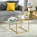 Arka™ Double Glass Coffee Table (Modern Edition)