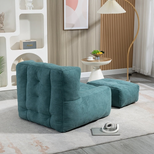 Orin™ Velvet Bean Bag Chair – Green