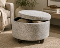Zenvry Orin™ Floral Storage Ottoman