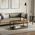 Arka™ Industrial Coffee Table – 39” Rustic