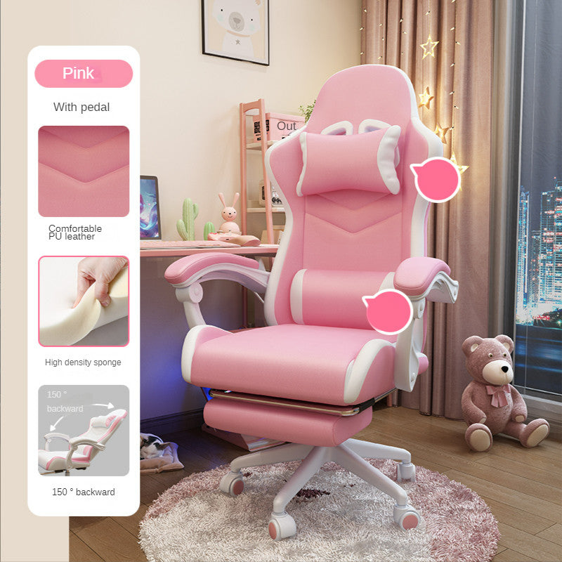 Stylish and Comfortable Gaming Chair for Girls' Bedrooms