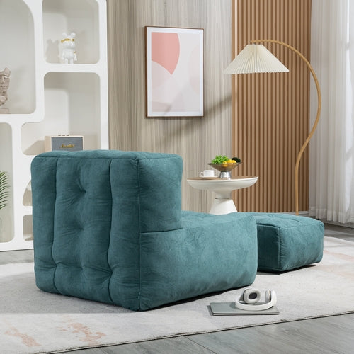 Orin™ Velvet Bean Bag Chair – Green
