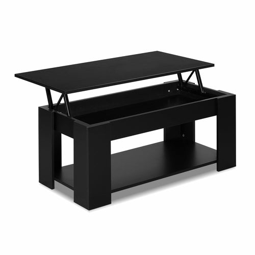 Arka™ Lift-Top Coffee Table – Black Storage