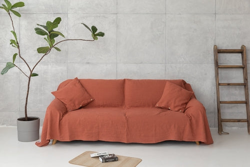 Orin™ Signature Linen Sofa Cover – Moss Green