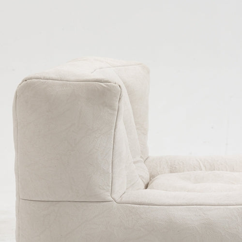 Orin™ Velvet Bean Bag Chair – Cream