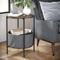 Modern Round Accent Table for Living Room, Bedroom, and Nursery