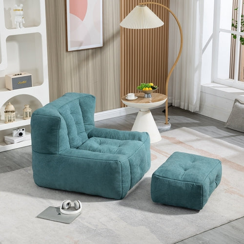 Orin™ Velvet Bean Bag Chair – Green