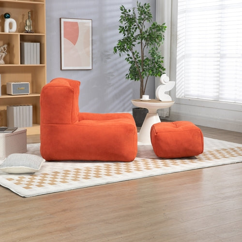 Orin™ Velvet Bean Bag Chair – Fire