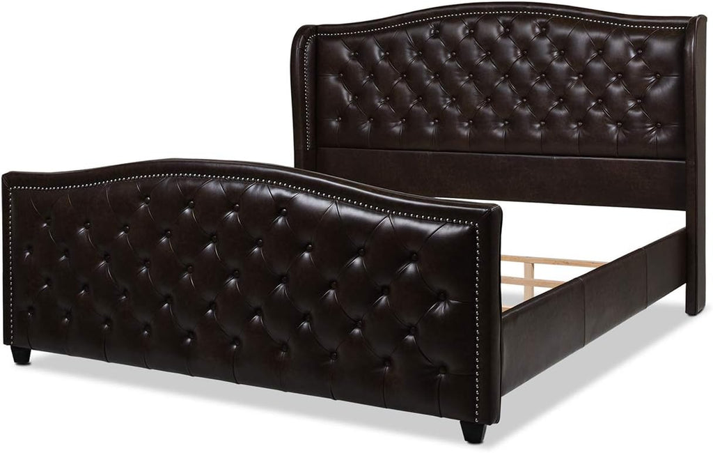 Jennifer Taylor Home Marcella Upholstered Shelter Headboard Bed Set